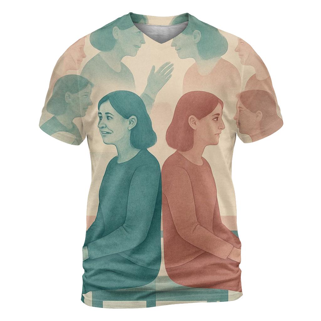 Echoes Of Her Wisdom creative print fashion shirts