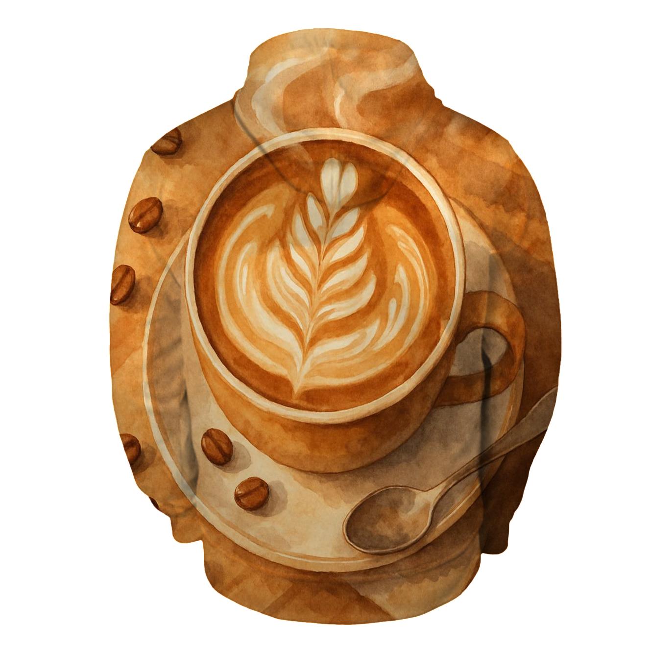 Latte Swirl Bloom hoodies fashion