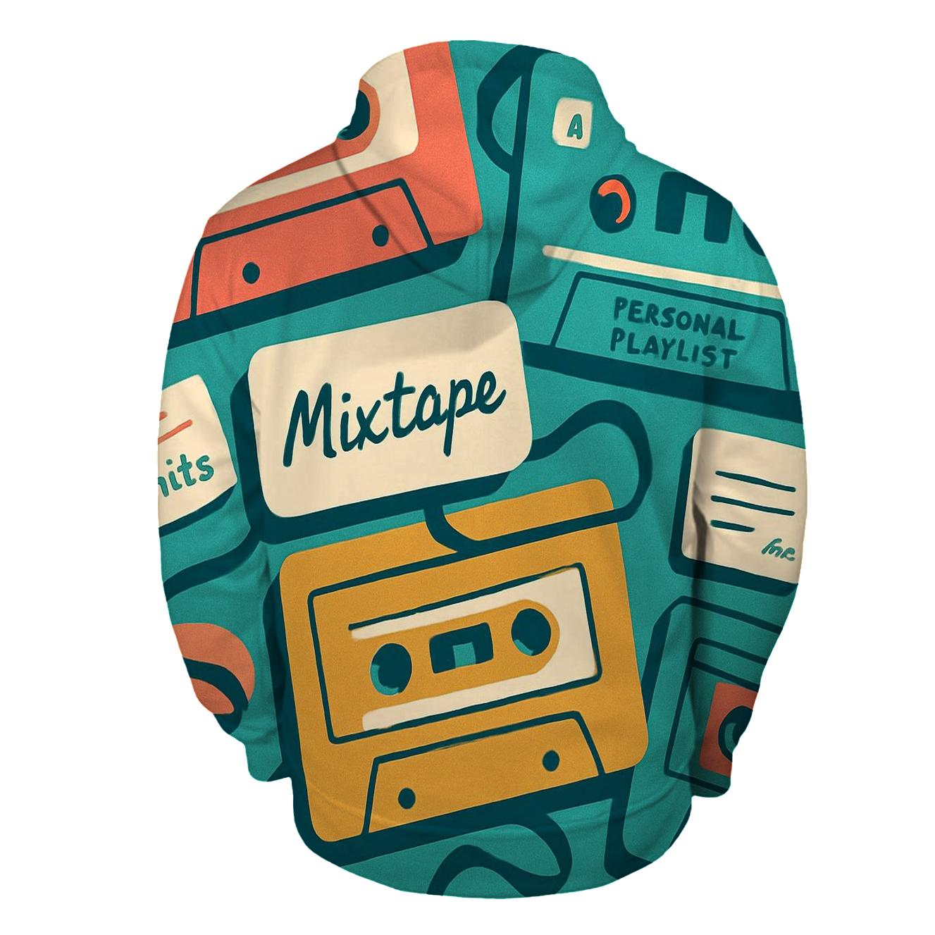 Cassette Tape Collage hoodies fashion