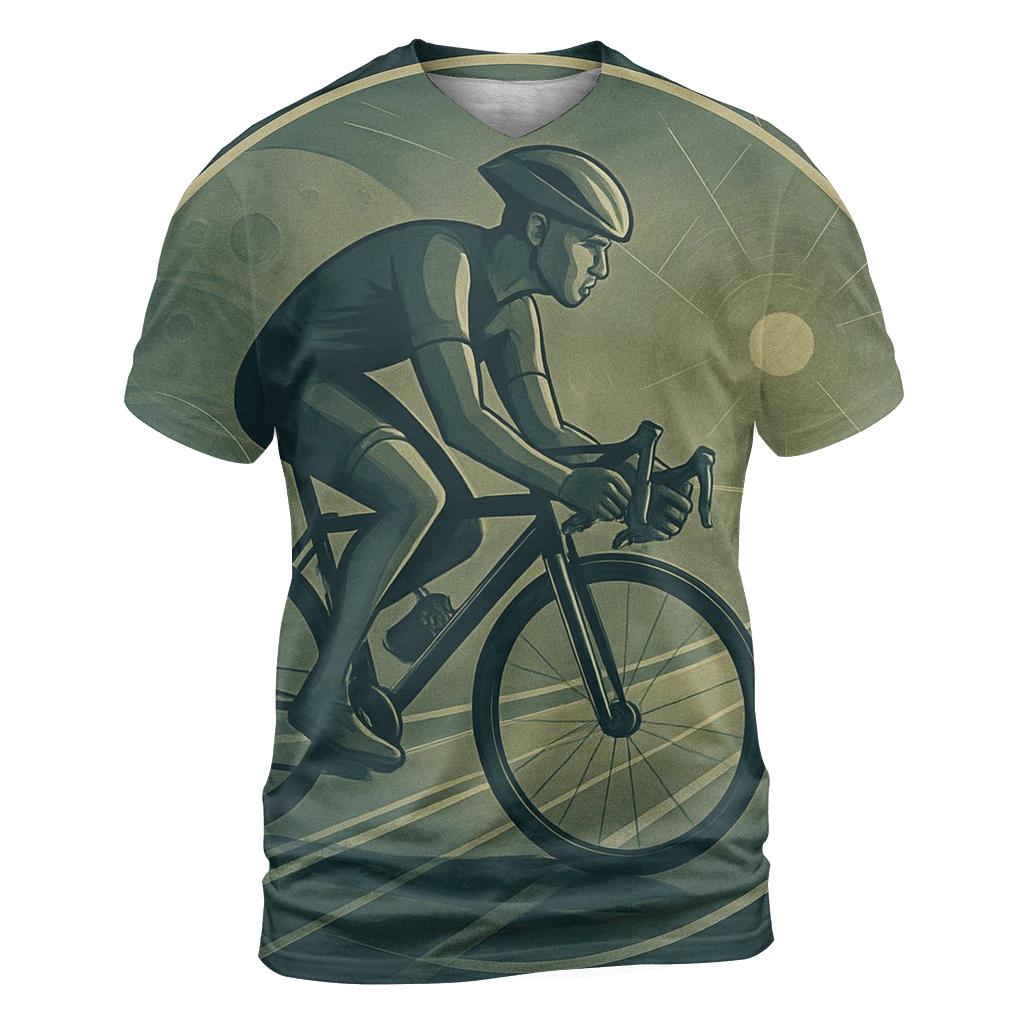 Ringed Cyclist creative print fashion shirts