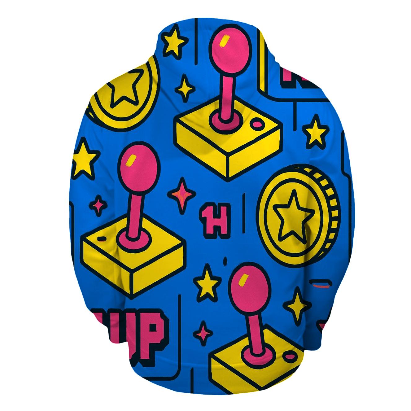 Arcade Token Parade printed hoodies