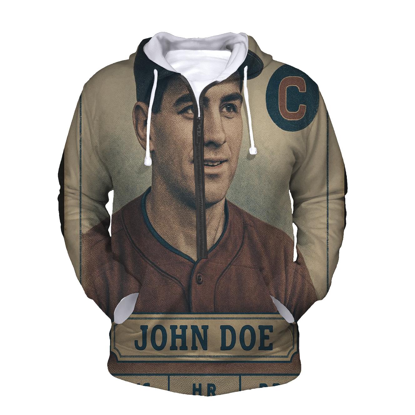 Old School Baseball Card hoodie trends