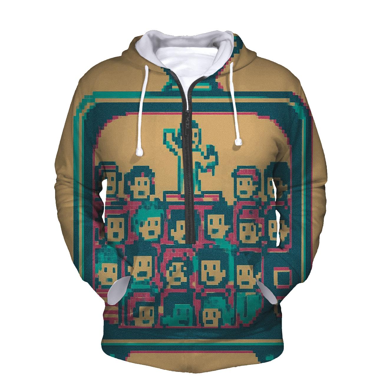 Pixel Concert Crowd custom hoodies