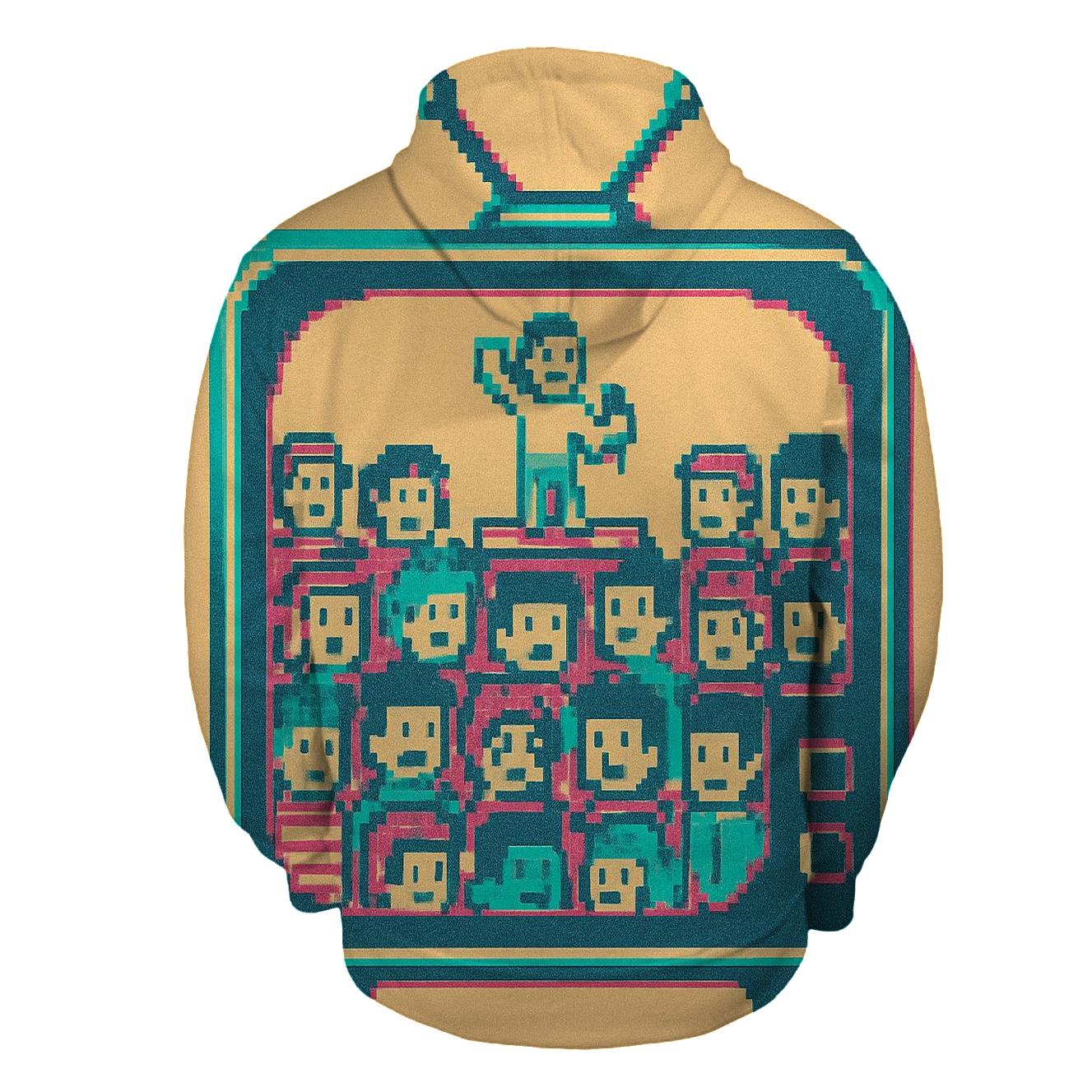 Pixel Concert Crowd custom hoodies