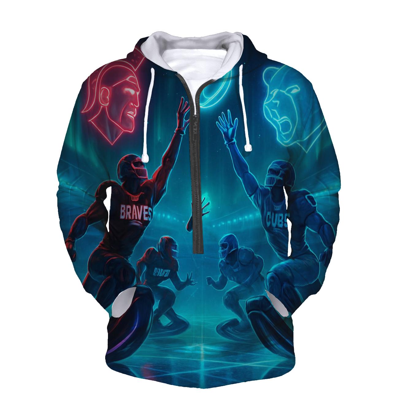 Neon Tundra Faceoff hoodie designs