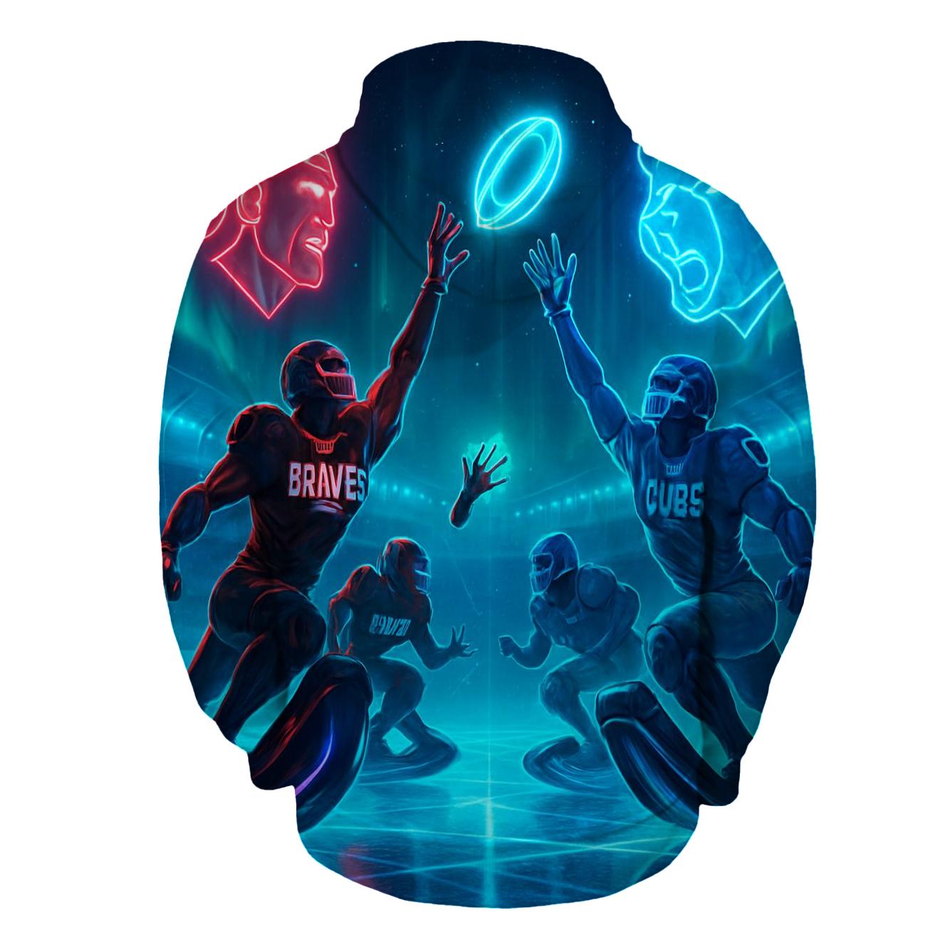 Neon Tundra Faceoff hoodie designs