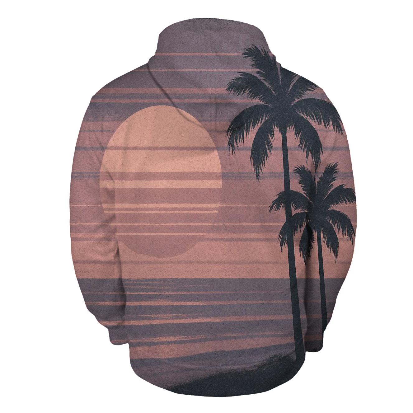 VHS Static Sunset hoodies fashion