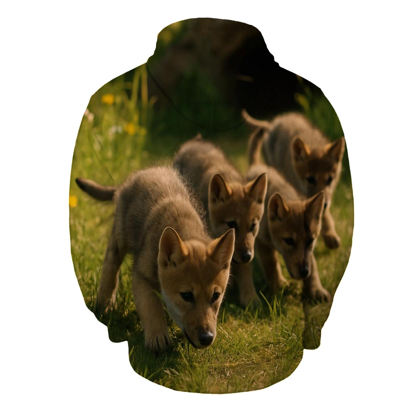 Pups Learning To Stalk heavyweight hoodies
