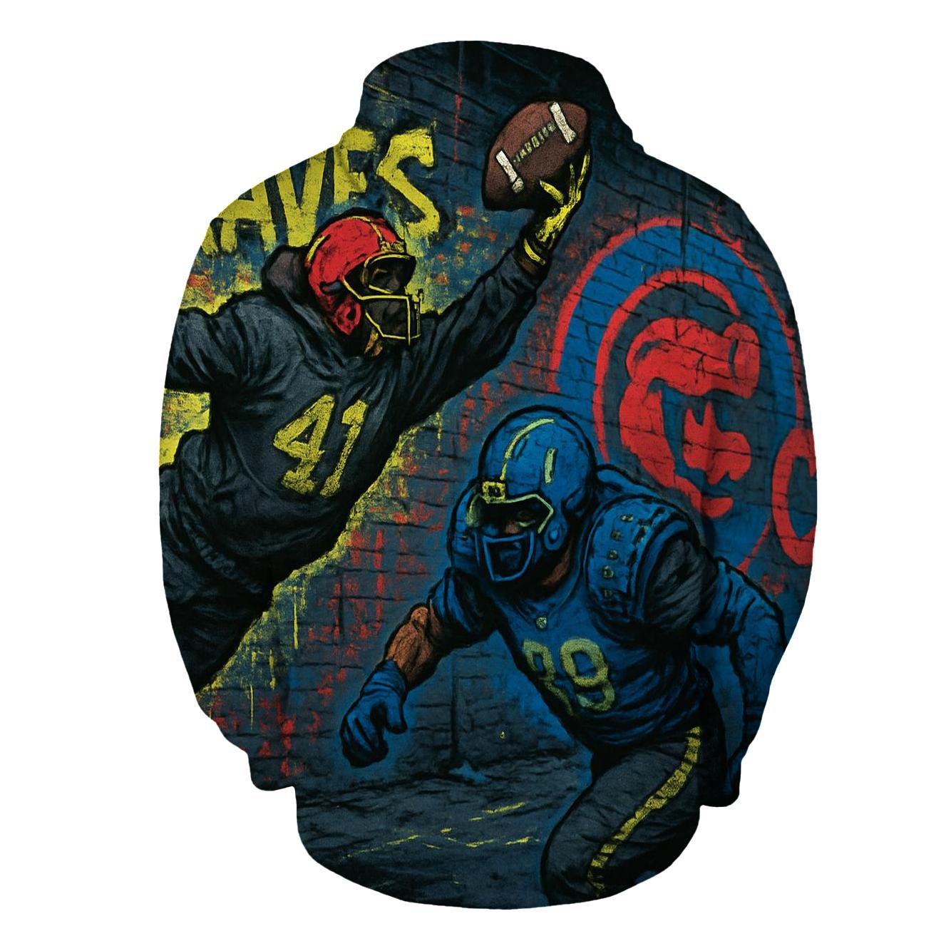 Graffiti Alley Gridiron hoodie designs