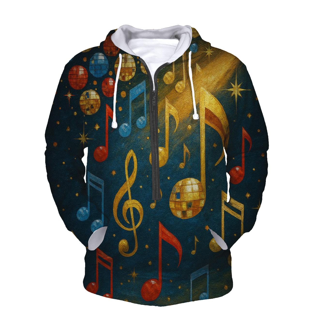 Disco Dot Cascade zip-up hoodies