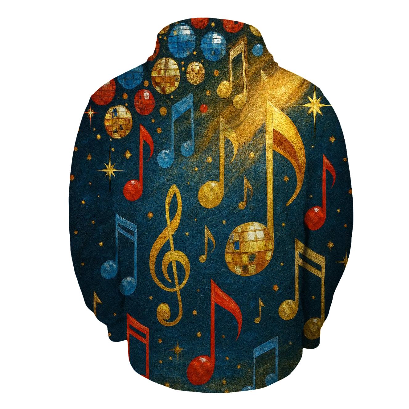 Disco Dot Cascade zip-up hoodies
