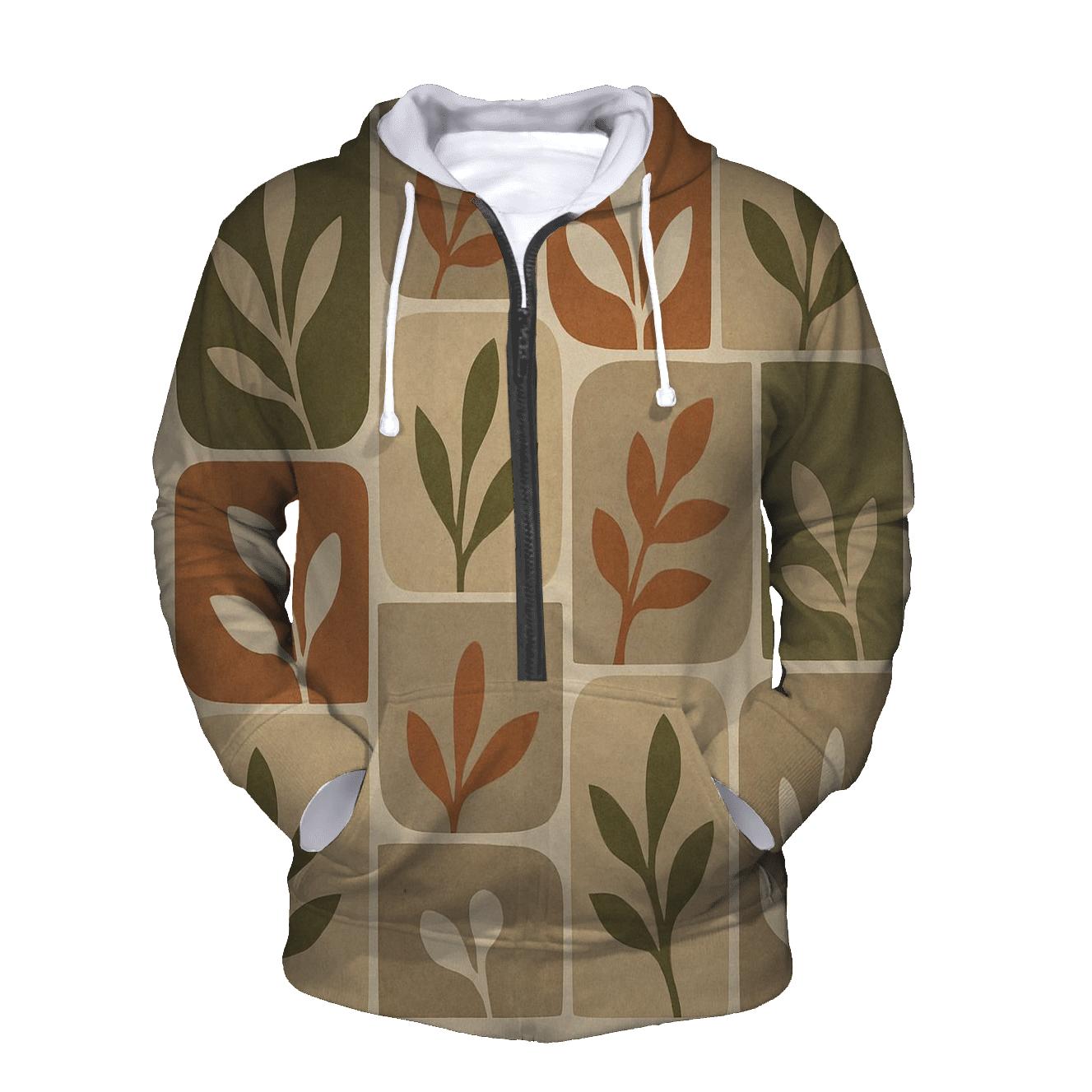 Earth Tone Mosaic custom hoodies