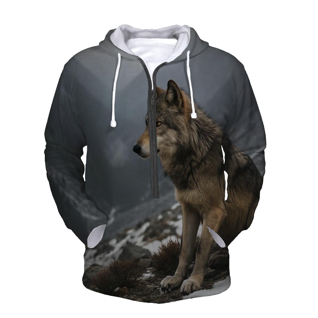 Mountain Scout At Snow Line premium hoodies