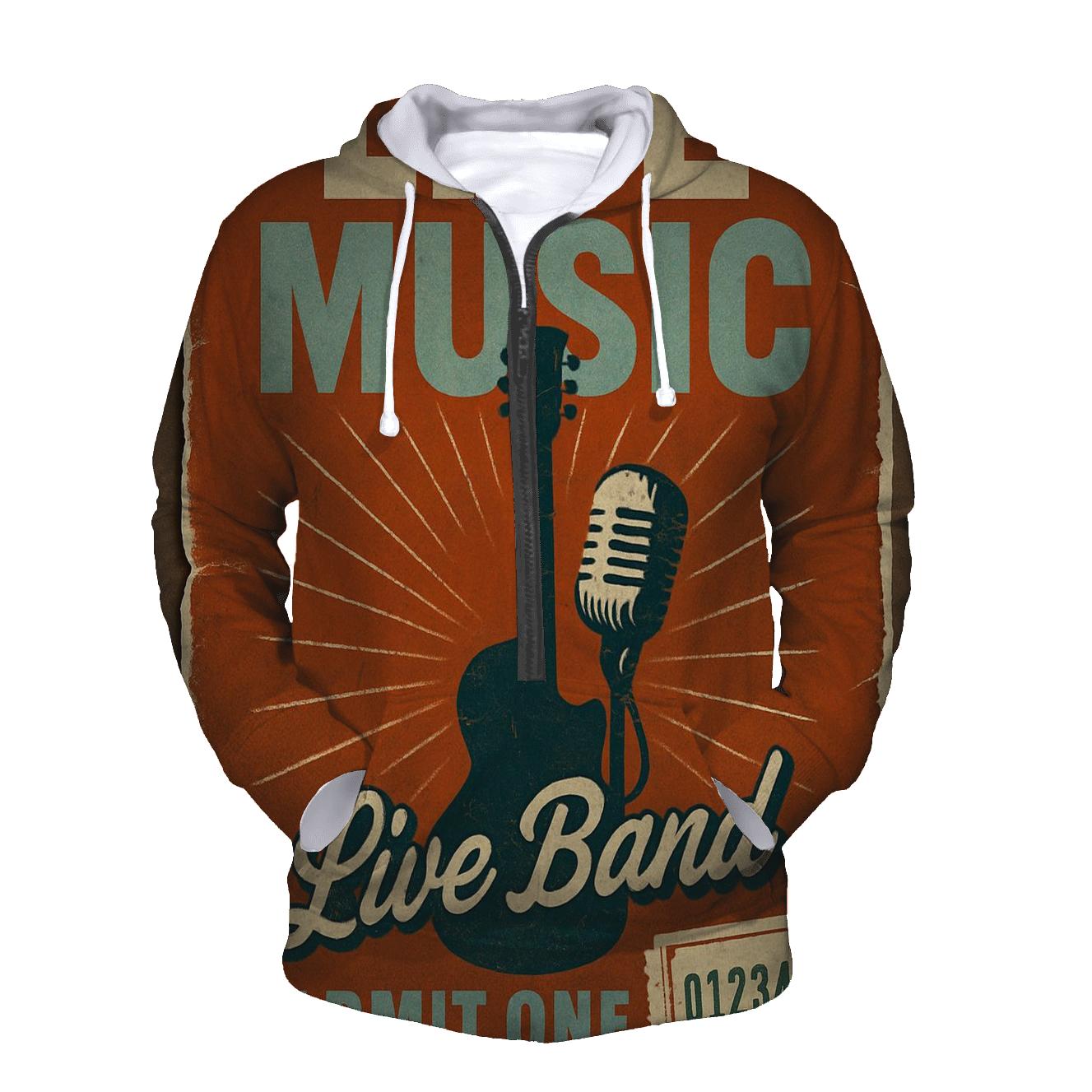 Distressed Concert Poster hoodies fashion