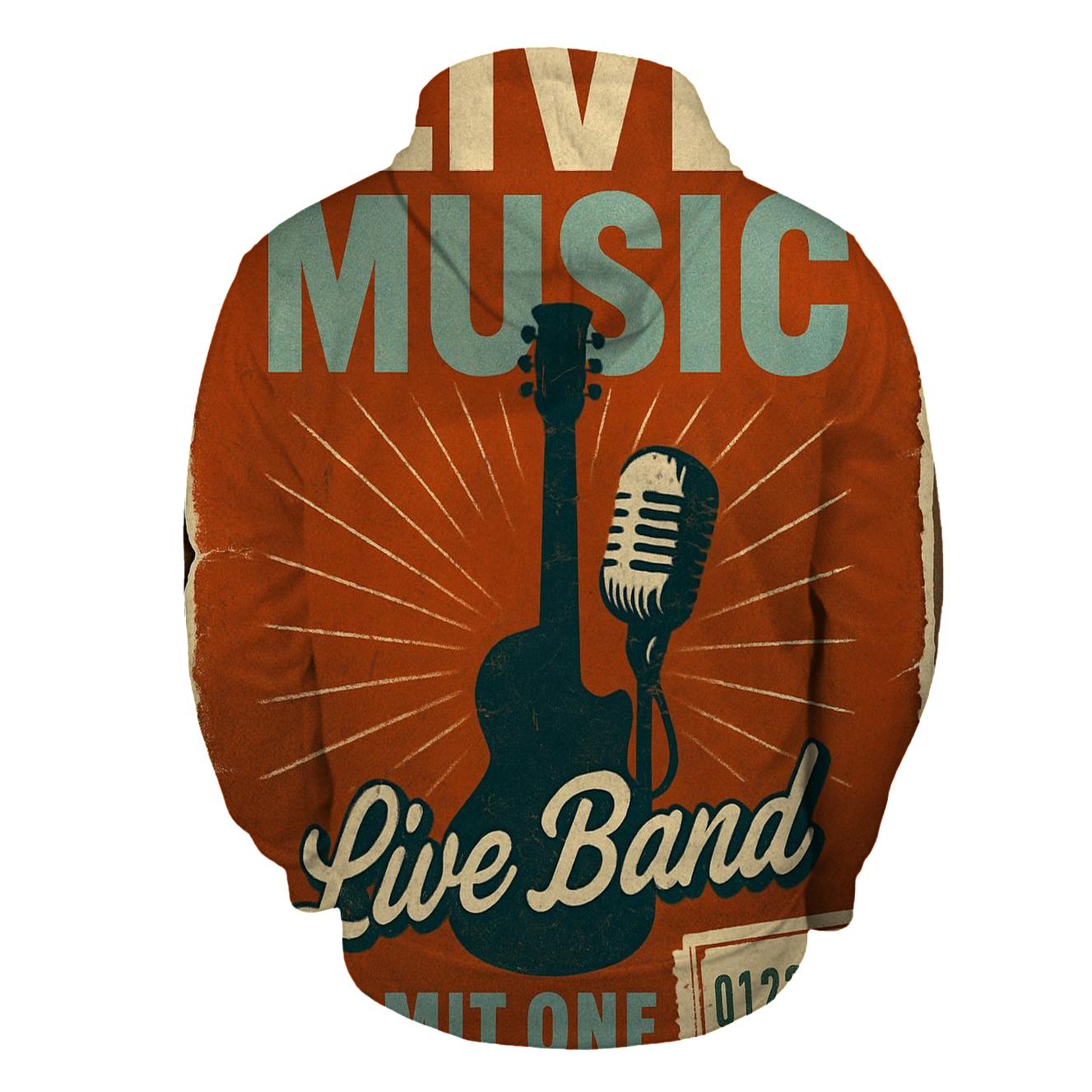 Distressed Concert Poster hoodies fashion