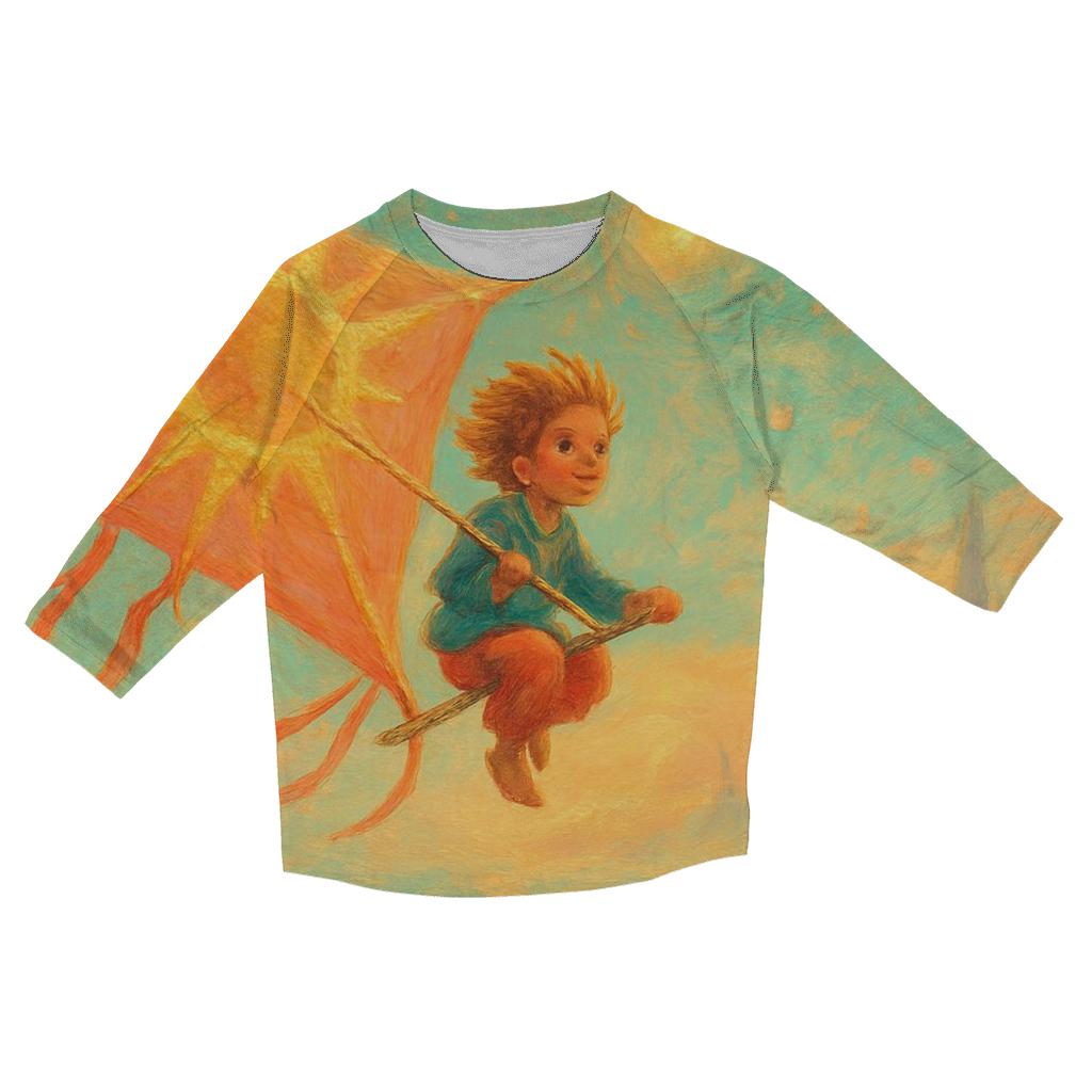 Solar Kite Rider trendy 3/4 sleeve tops