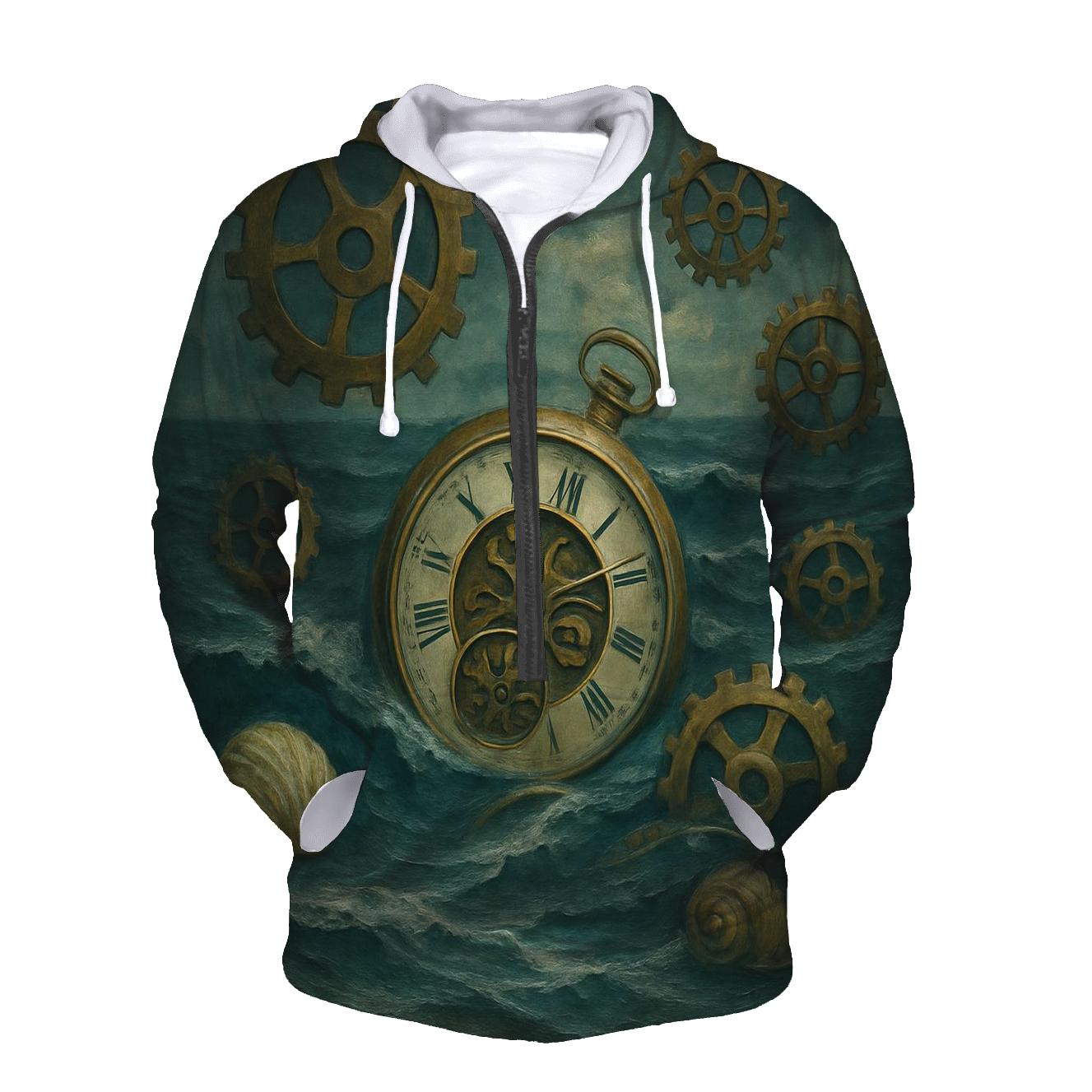 Surreal Ocean Clockwork printed hoodies