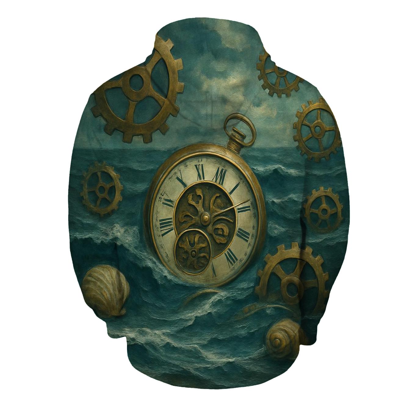 Surreal Ocean Clockwork printed hoodies