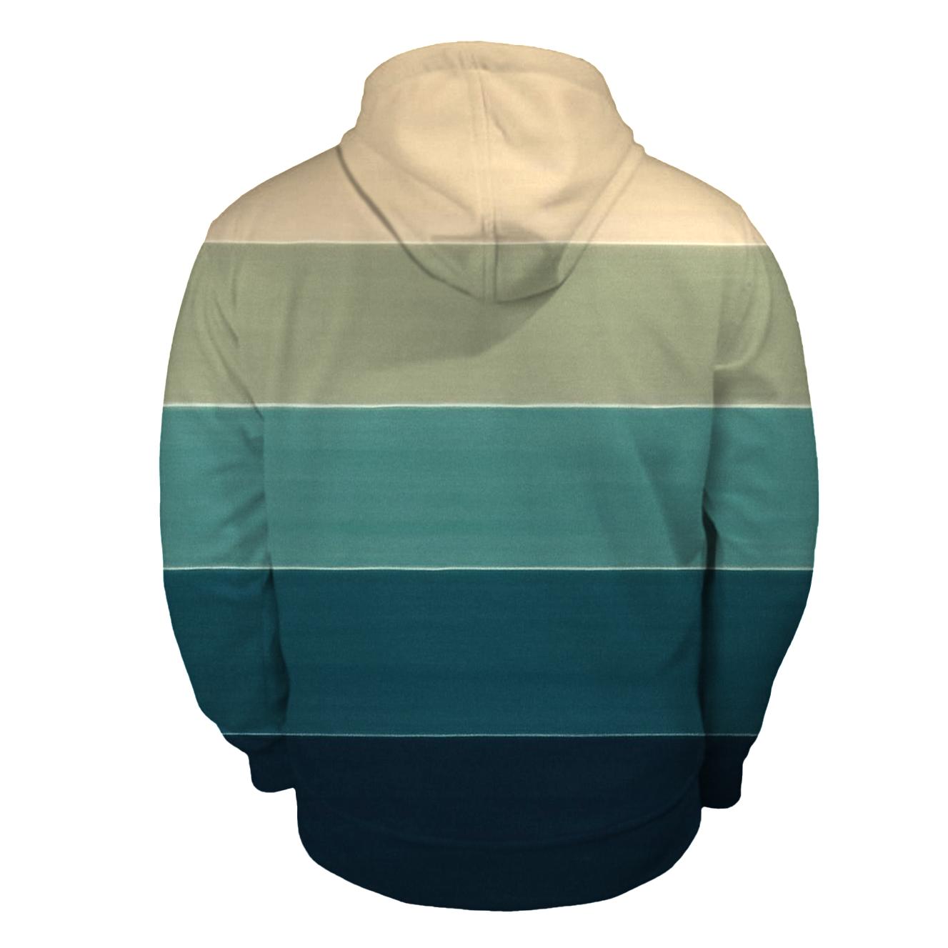 Horizon Lagoon Stripes premium hoodies