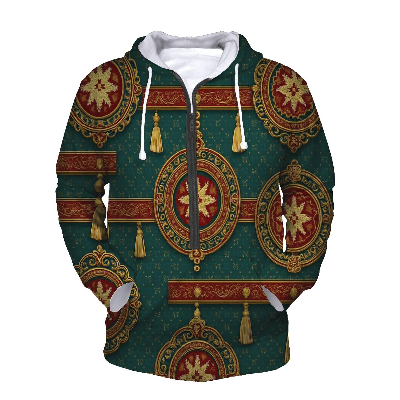 Ornament Tapestry Medallion Design pullover hoodies