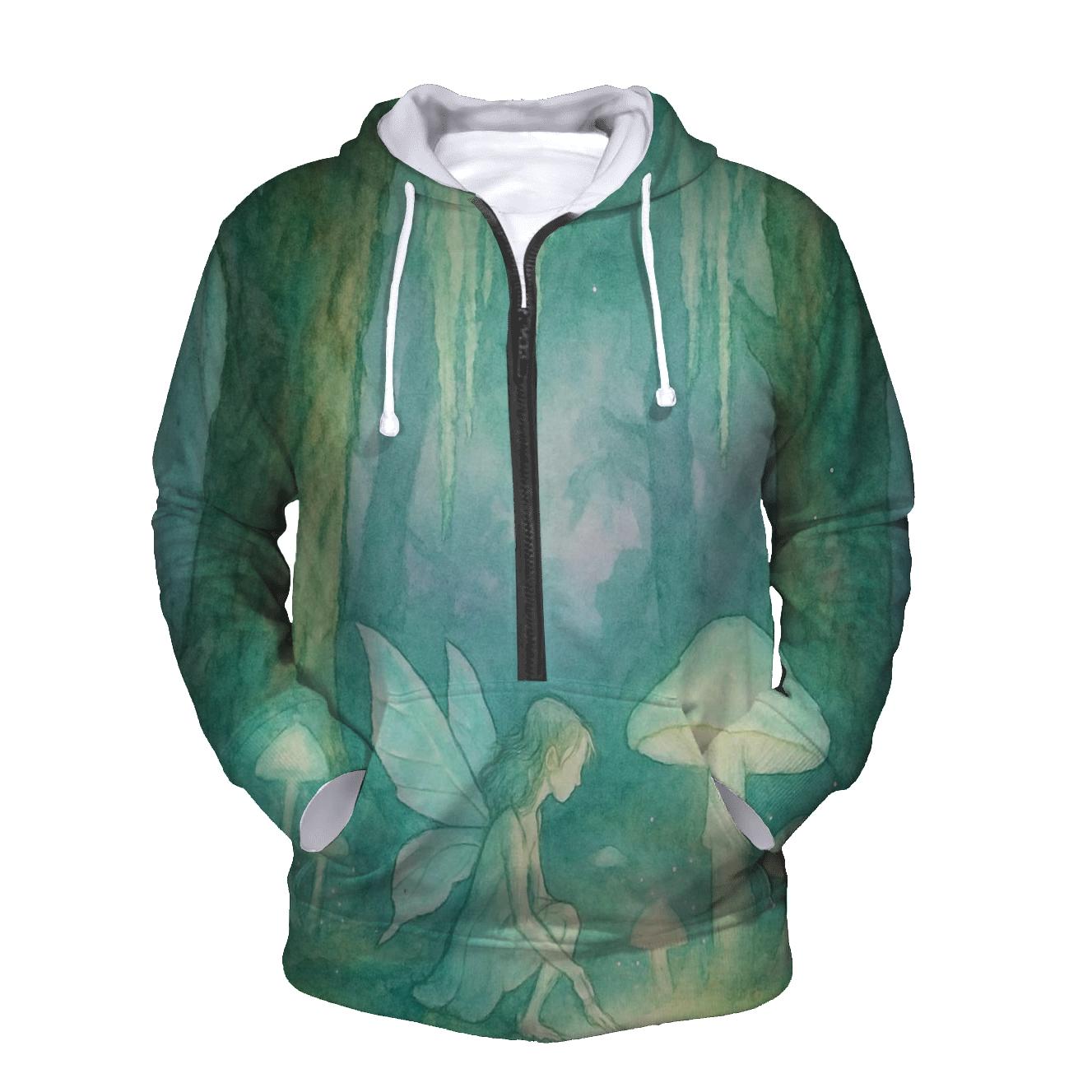 Luminous Forest Faerie embroidered hoodies