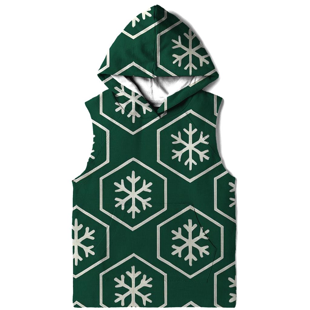 Snowflake Hex Grid heavyweight hoodies