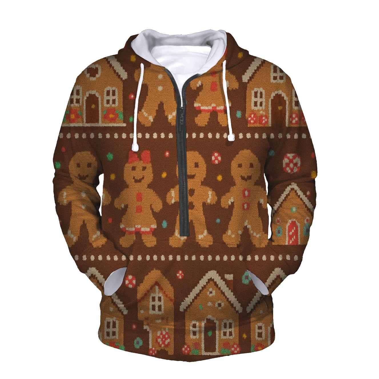 Gingerbread Village Parade Design hoodie trends
