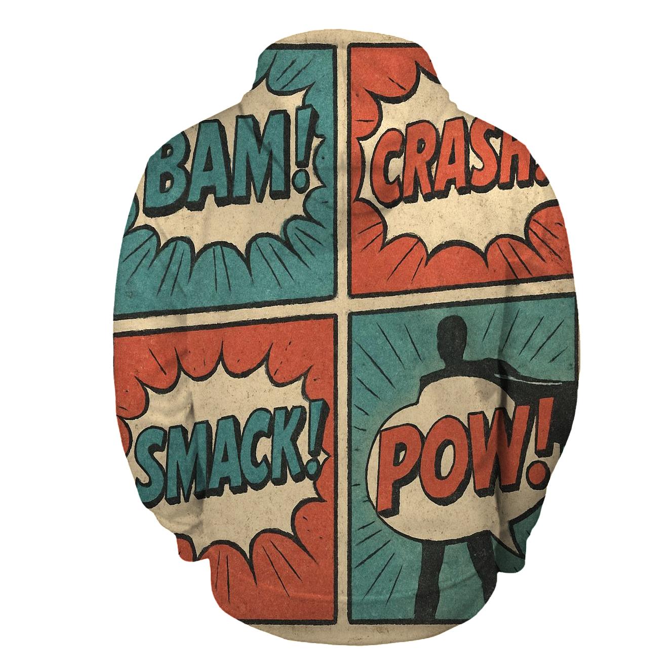 Faded Comic Panel Montage hoodie styles