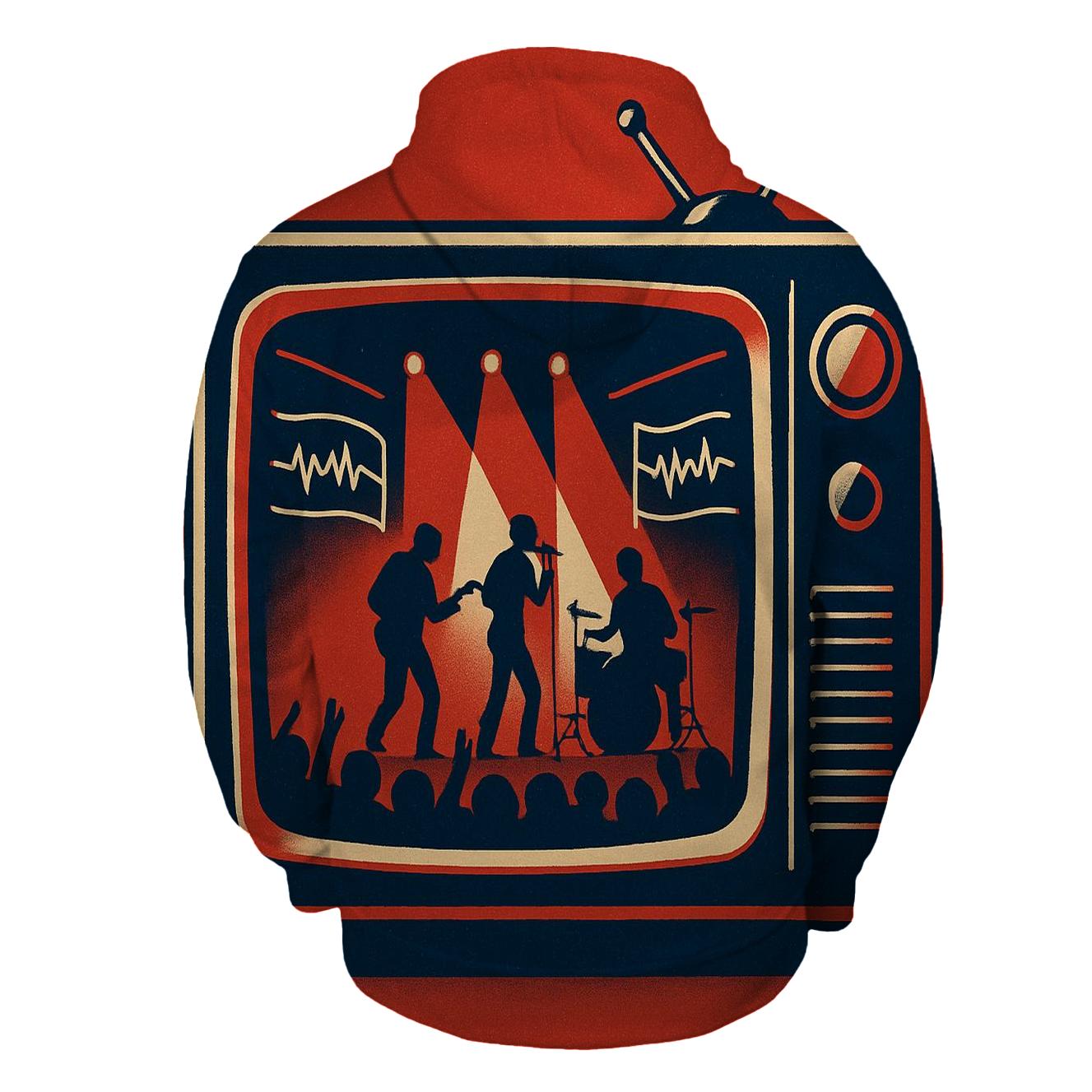 Retro TV Soundstage lightweight hoodies