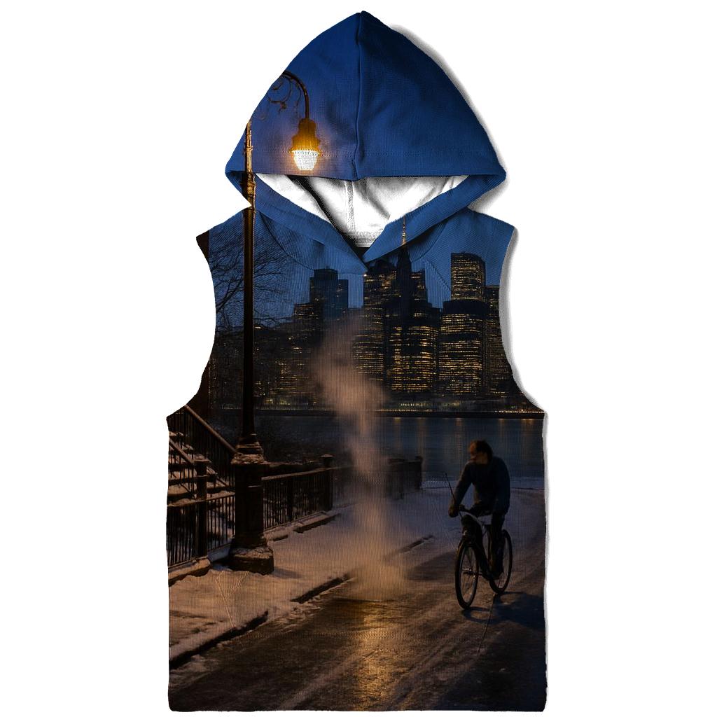 Winter Solstice Over Brooklyn Heights zip-up hoodies