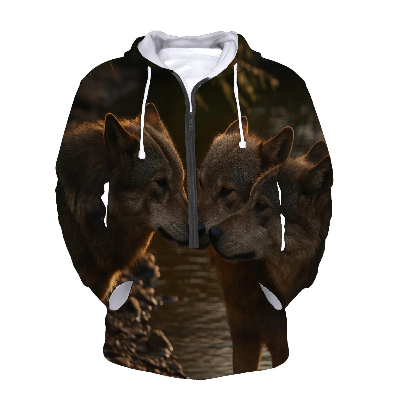 Pack Negotiation At River Bend embroidered hoodies