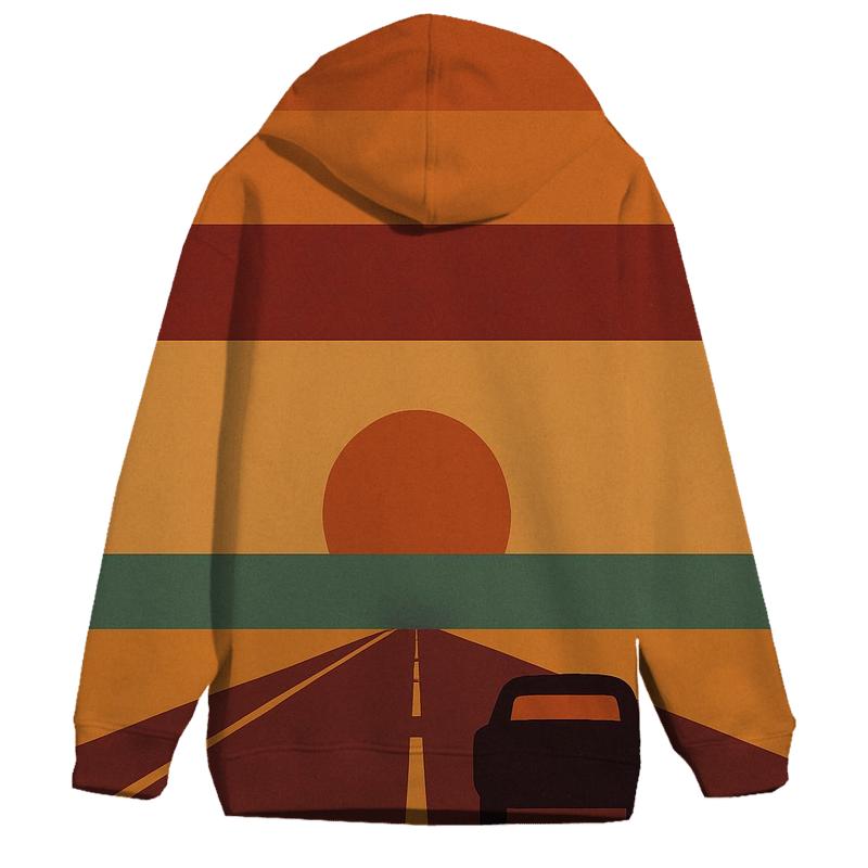 Retro Sunset Stripes hoodies fashion