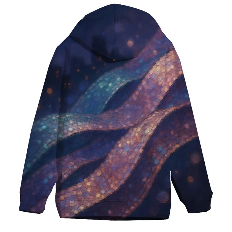 Aurora Sequins zip-up hoodies