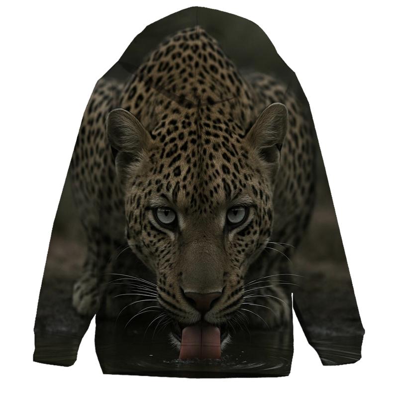 Shade-Pool Vigil African Leopard graphic hoodies