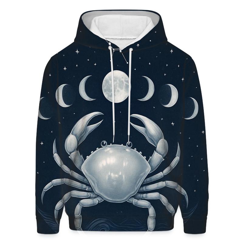 Cancer Moon Phase Cycle graphic hoodies