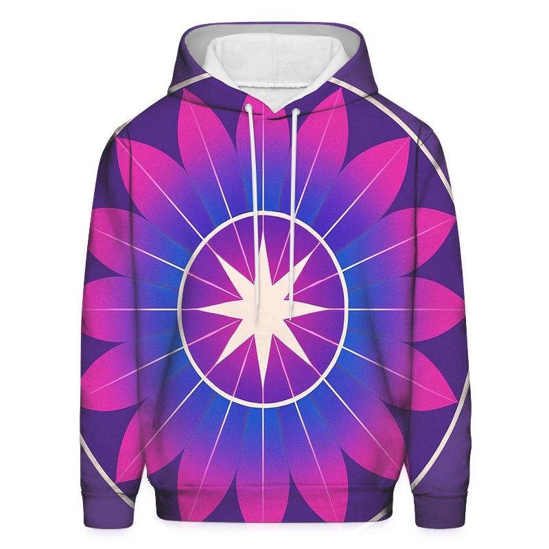 Magenta Mandala hoodies fashion