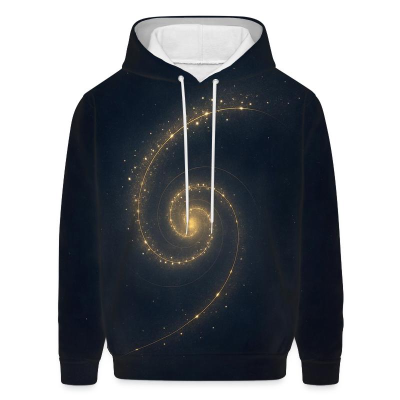 Celestial Spiral embroidered hoodies