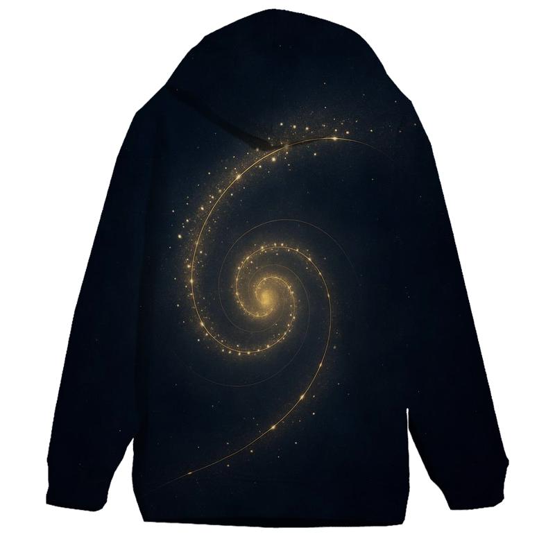 Celestial Spiral embroidered hoodies
