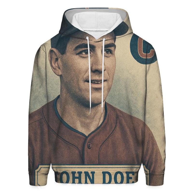 Old School Baseball Card heavyweight hoodies