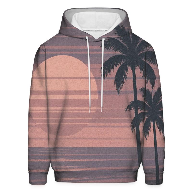 VHS Static Sunset lightweight hoodies