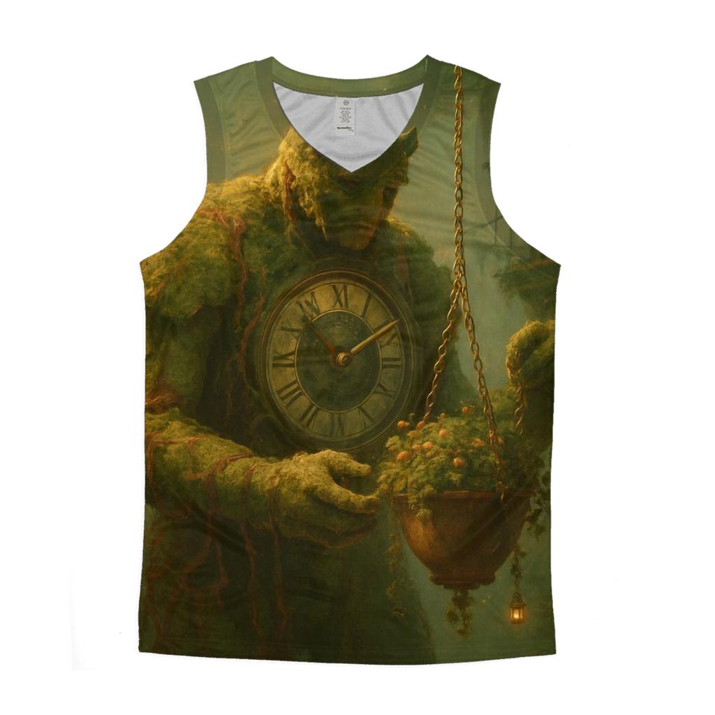 Clocktower Garden Golem cotton sleeveless tops
