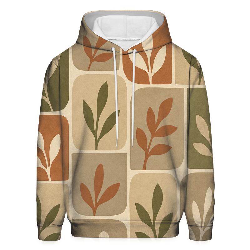 Earth Tone Mosaic graphic hoodies
