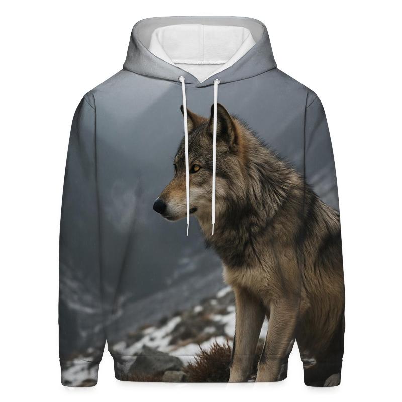 Mountain Scout At Snow Line embroidered hoodies