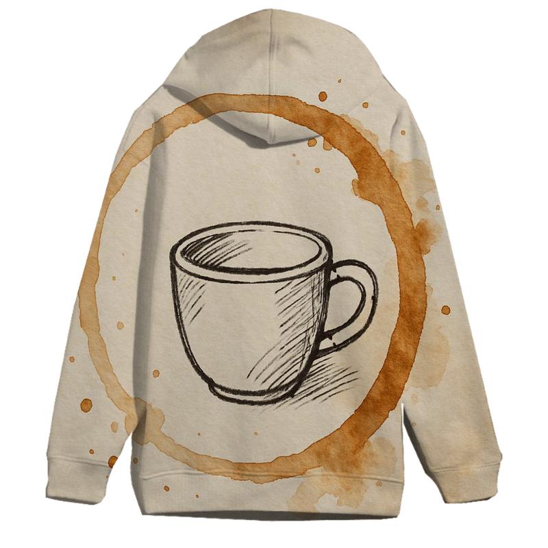 Cup Ring Imperfect embroidered hoodies