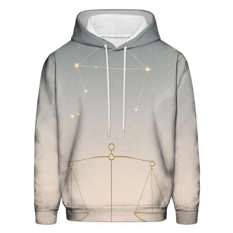 Libra Scales Balance Symbol heavyweight hoodies