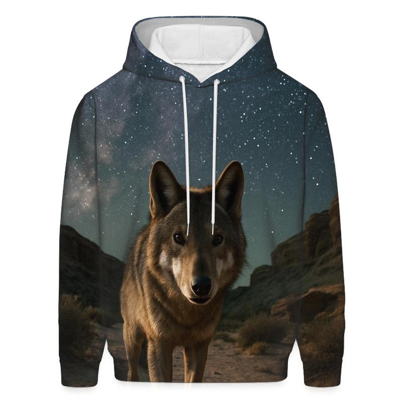 Desert Night Sentinel graphic hoodies