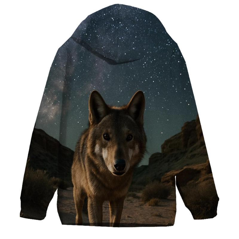 Desert Night Sentinel graphic hoodies