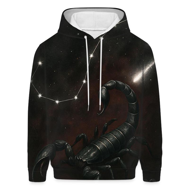 Scorpio Galactic Scorpion Design lightweight hoodies