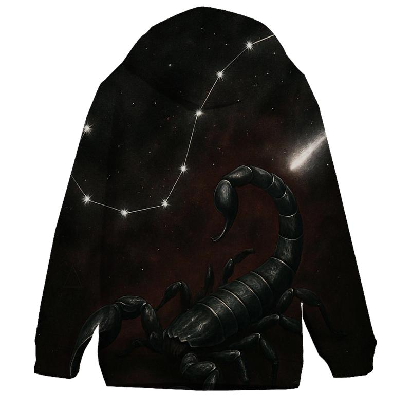 Scorpio Galactic Scorpion Design lightweight hoodies