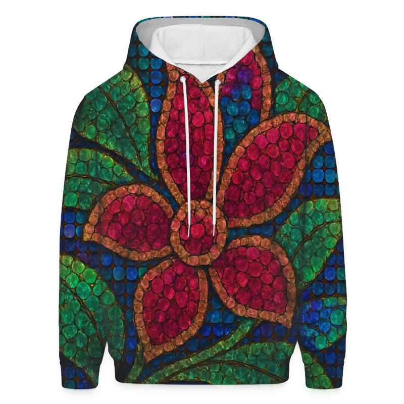 Sequin Garden Mosaic lightweight hoodies